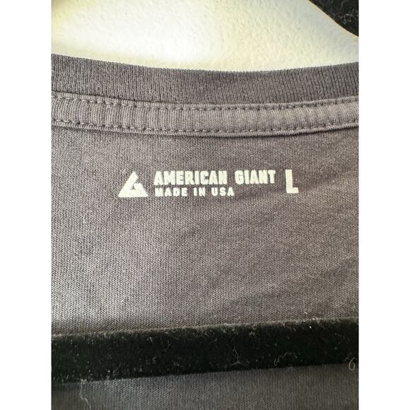 NWOT American Giant Women’s Classic Cotton Crew Tee Mike Row Works Size Large - Picture 4 of 5